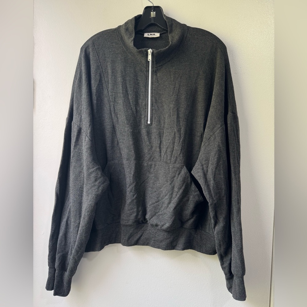 LNA Blake 1/2 Zip Sweatshirt Sz L